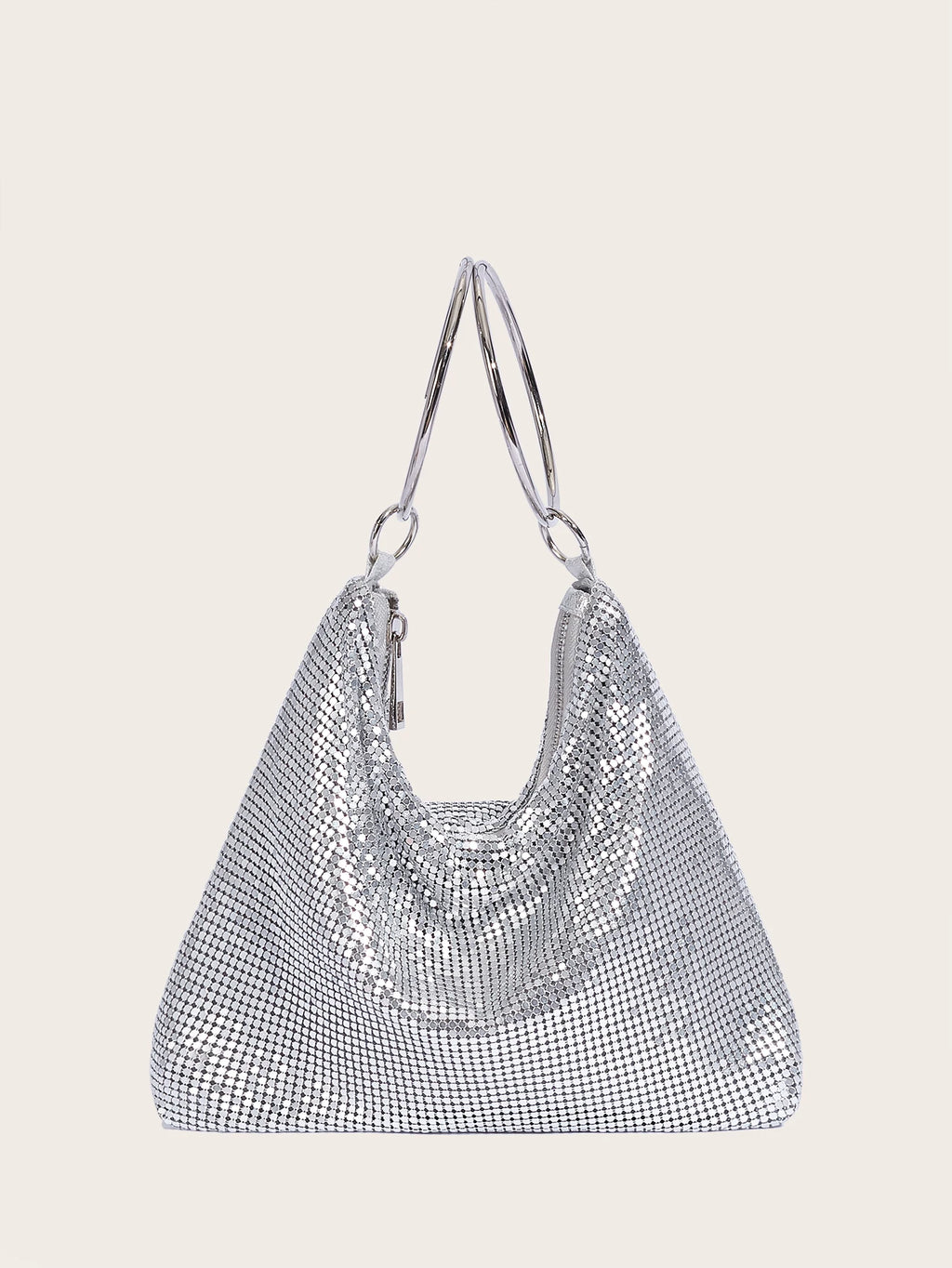 2024 Fashion Evening Bag Party Handbag for Women Large Capacity Gold Bag Aluminum Sheet Purse