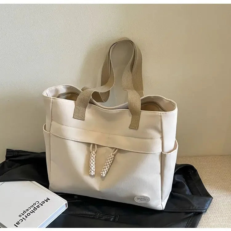 Tote Bags Japanese City Tote Bag Large Fashion College Female Shoulder University Designer Oxford Women Shopping Korean Popular