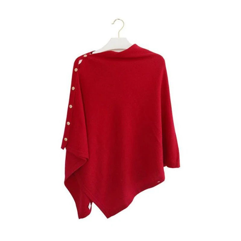 Women's High-End Outerwear Shawl Fashionable Scarf Warm Cloak Knitted Coat Autumn And Winter