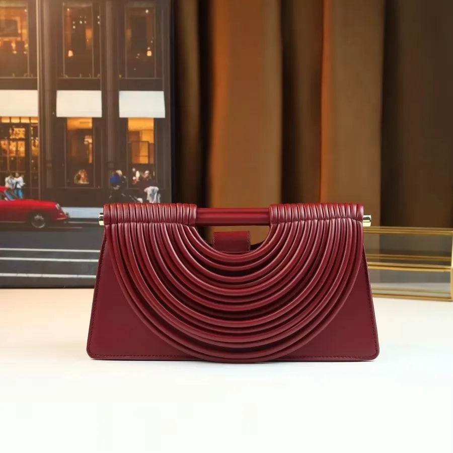 Hand-woven 2025 New Fashion Handbag, Clutch Bag, Niche Design, High-end Single-shoulder Crossbody Bag