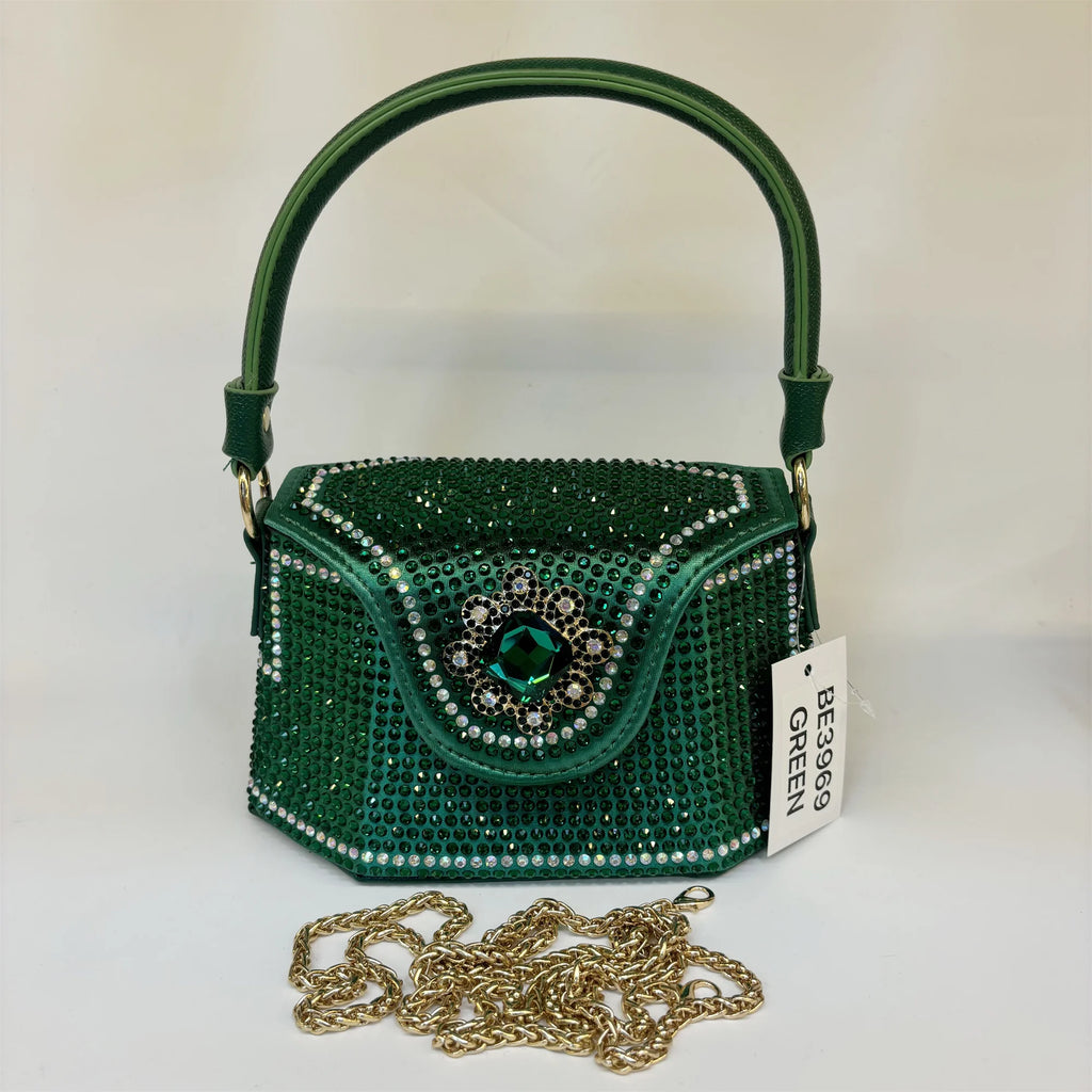 2025 Fashion Luxury Rhinestone Diamonds Shoulder Handbags For Women Thick Chain Crossbody Bag Ladies Handbag F5-823-5