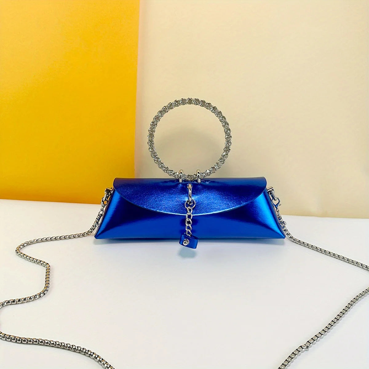 Women's Rectangular Evening Bag-Crystal Embellished Evening Clutch Elegant Party Purse for woman, Luxury Designer Handbags 2025