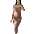 Women Summer Prom Dresses Evening Midi Bodycon Dress Elegant Club Sexy Outfits for Wedding Birthday Party