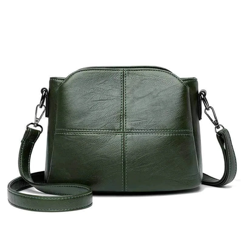 Pu crossbody bag with multi-pocket design, fashionable and versatile, suitable for daily outings as a shoulder bag