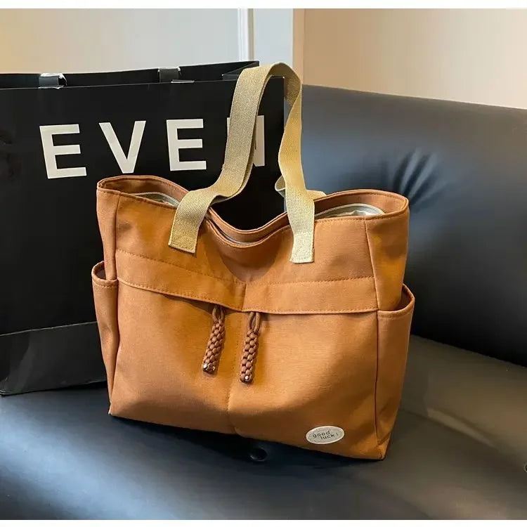 Tote Bags Japanese City Tote Bag Large Fashion College Female Shoulder University Designer Oxford Women Shopping Korean Popular