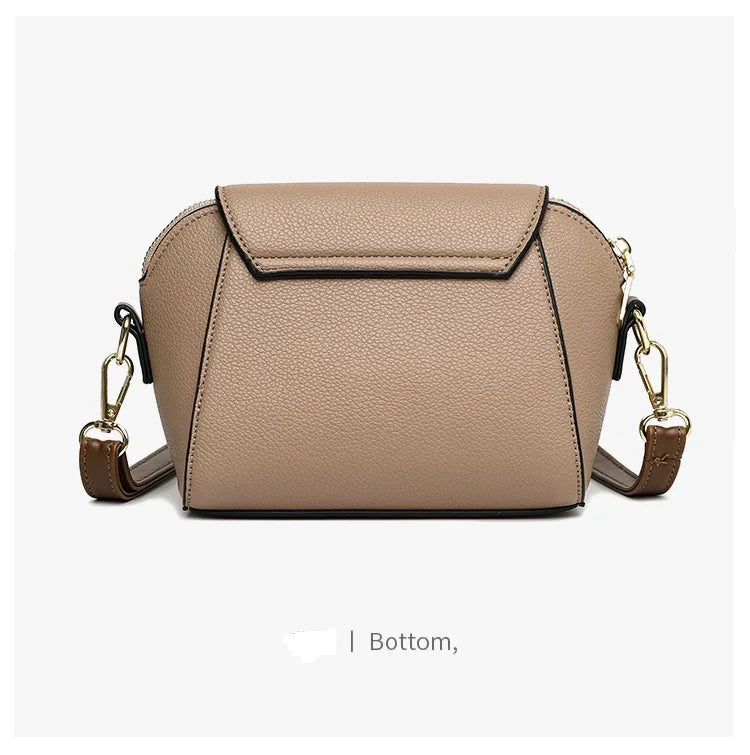 Small PU Crossbody Bags for Women Leather Purse for Ladies Retro Shoulder Handbags for Travel Commute