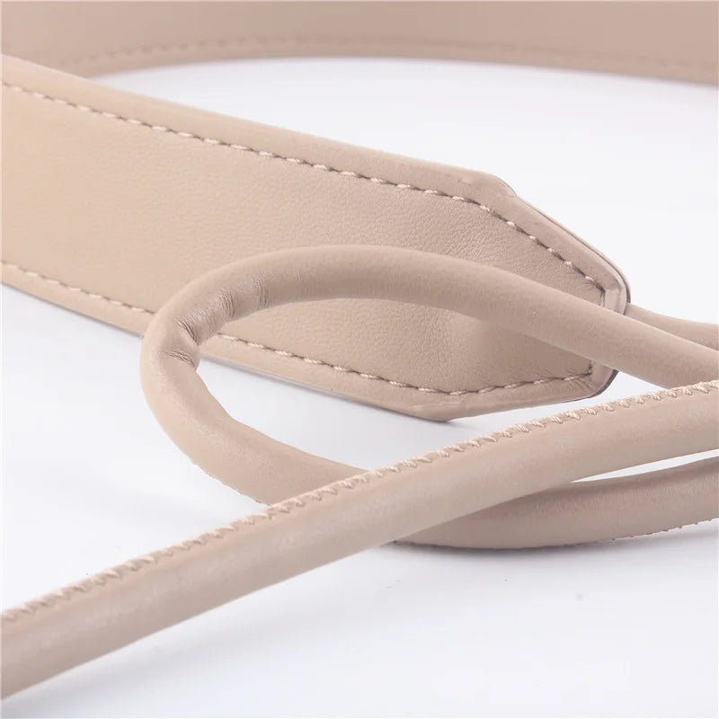 Waist Leather Belt for Women Dress Coat Suit Knot Rope Luxury Designer ladies Corset Hip High Belt Waistband Appreal Accessories