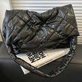 Puffer Tote Bag for Women Shoulder with Adjustable Strap Handbag Underarm Bag Purse Quilted Big Puffy Large Capacity Tote Bag
