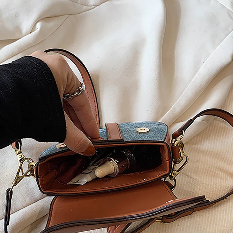 New Children's Mini Crossbody Bag Fashion Classic Saddle Bag Versatile Casual Girl's Shoulder Bag