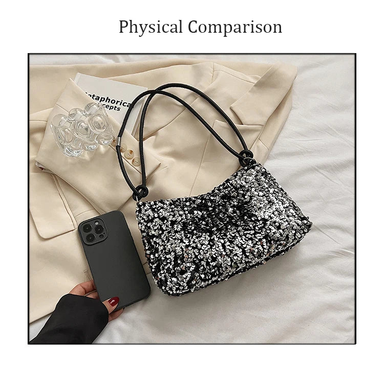 Hand Bag for Wedding Party Banquet Bag Clutch Bag Lady Sequin Luxury Party Evening Bag Fashion Wedding Bridal Dress Underarm Bag