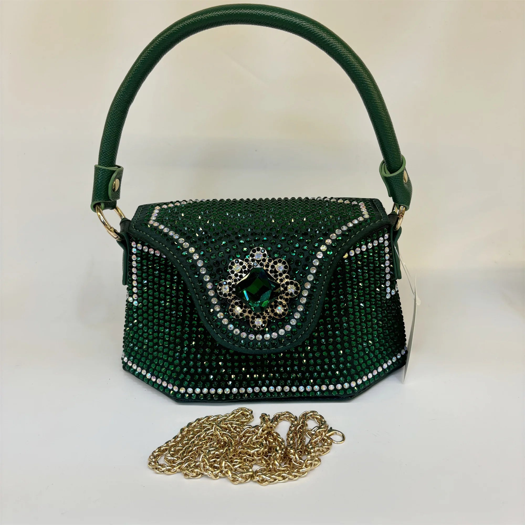 2025 Fashion Luxury Rhinestone Diamonds Shoulder Handbags For Women Thick Chain Crossbody Bag Ladies Handbag F5-823-5