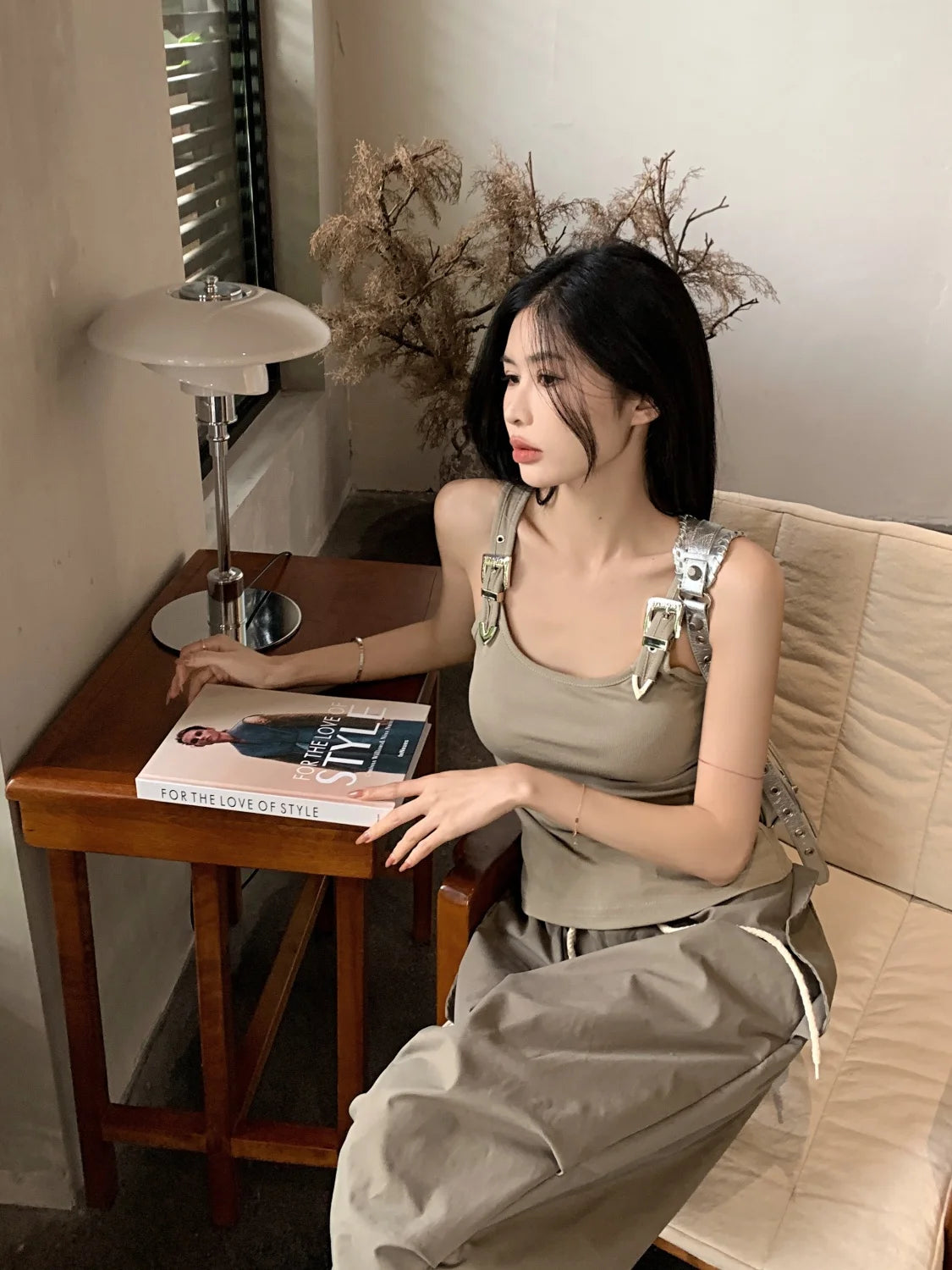 Tanks Women Personality Creativity Casual Trendy All-match Chic Age-reducing Simple Streetwear Solid New Summer Lady Sweet Thin