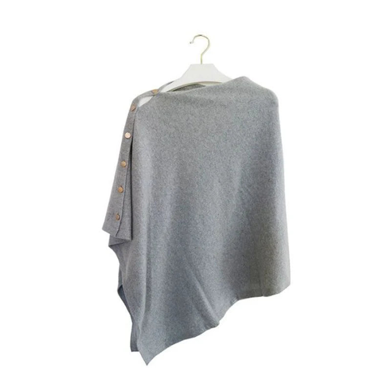 Women's High-End Outerwear Shawl Fashionable Scarf Warm Cloak Knitted Coat Autumn And Winter