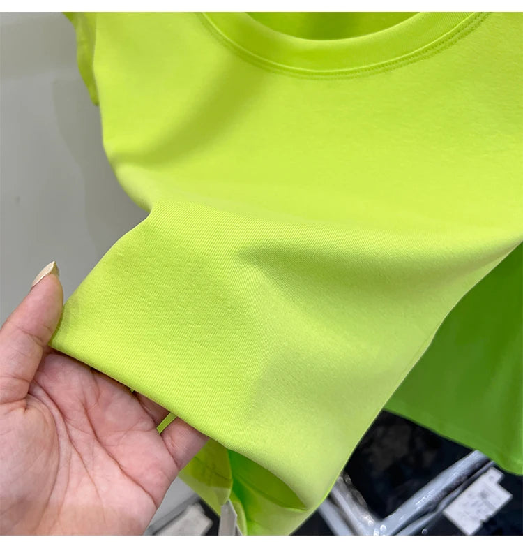 2025 Sexy Square Collar Slim T Shirt Women Cotton Elastic Basic Solid Female Casual Tops Short Sleeve Thin T-shirts See Through