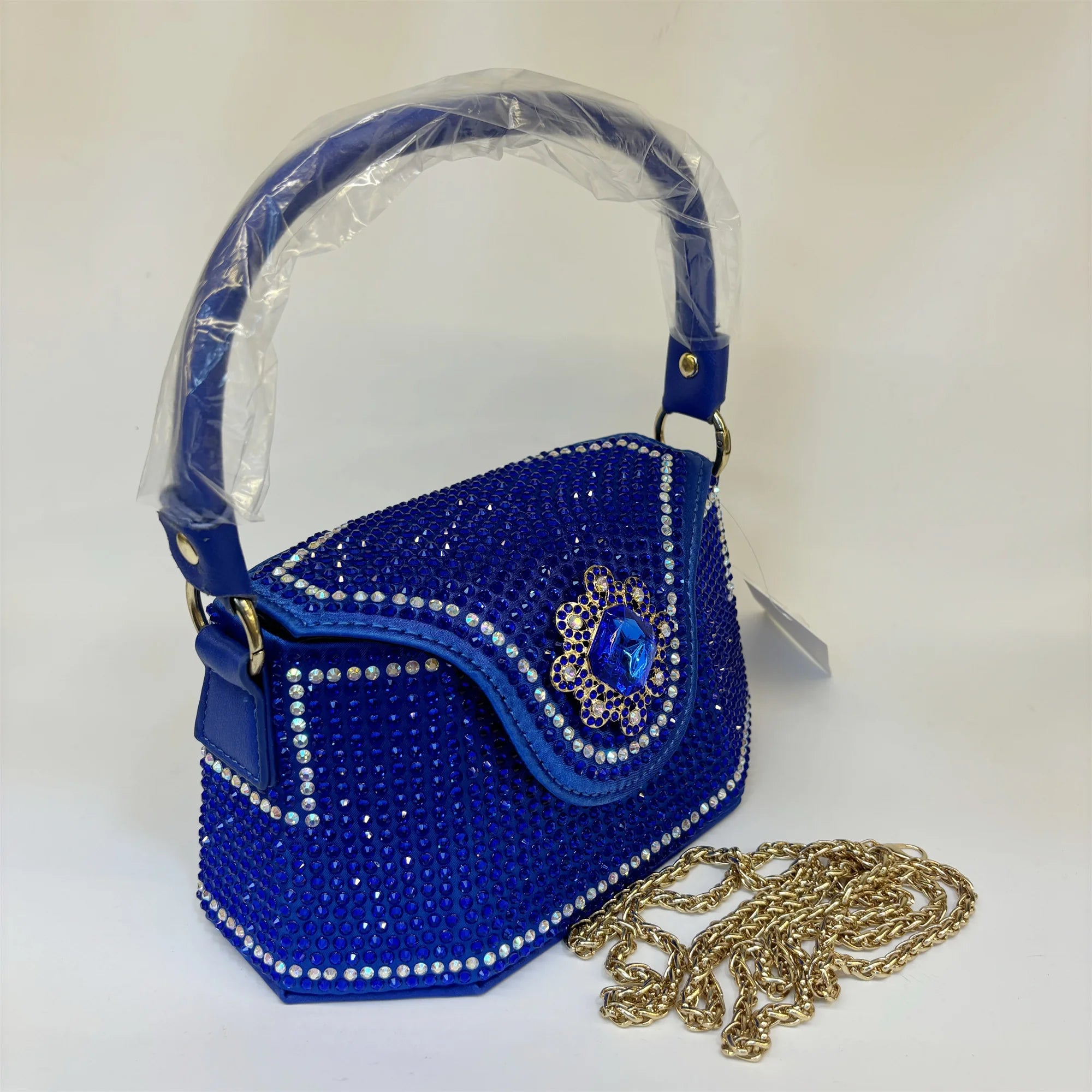 2025 Fashion Luxury Rhinestone Diamonds Shoulder Handbags For Women Thick Chain Crossbody Bag Ladies Handbag F5-823-5