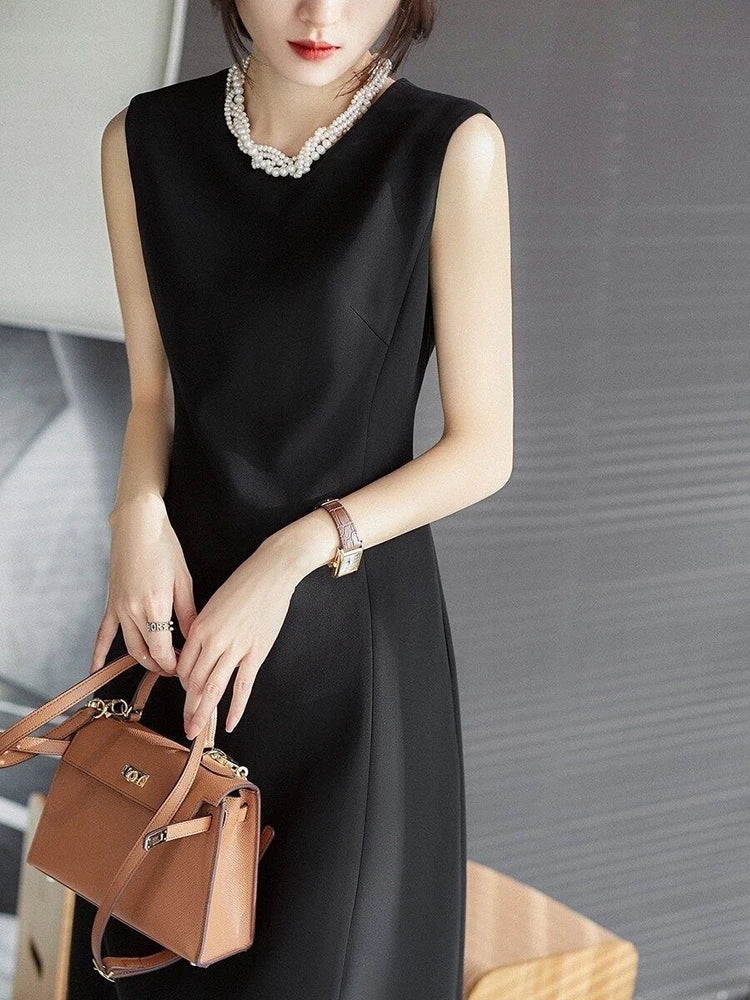 Jielur Elegant Office Lady Dress Women Korean Fashion Sexy Sundress Summer Dresses Female High Street Orange White Vestidos S-XL