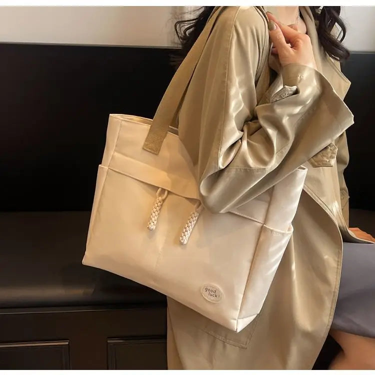 Tote Bags Japanese City Tote Bag Large Fashion College Female Shoulder University Designer Oxford Women Shopping Korean Popular