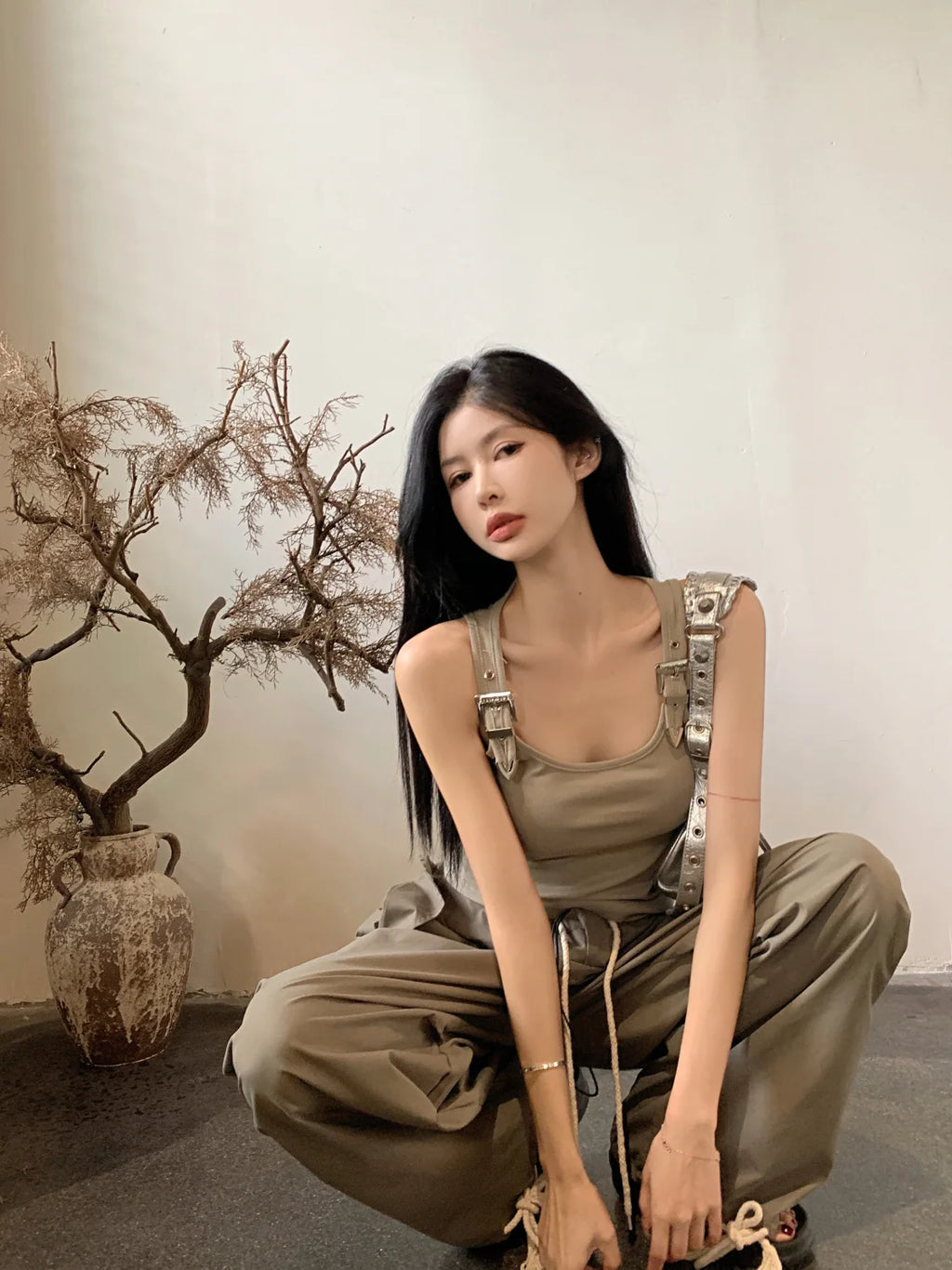 Tanks Women Personality Creativity Casual Trendy All-match Chic Age-reducing Simple Streetwear Solid New Summer Lady Sweet Thin