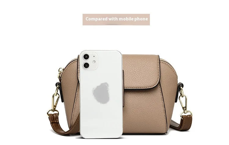 Small PU Crossbody Bags for Women Leather Purse for Ladies Retro Shoulder Handbags for Travel Commute