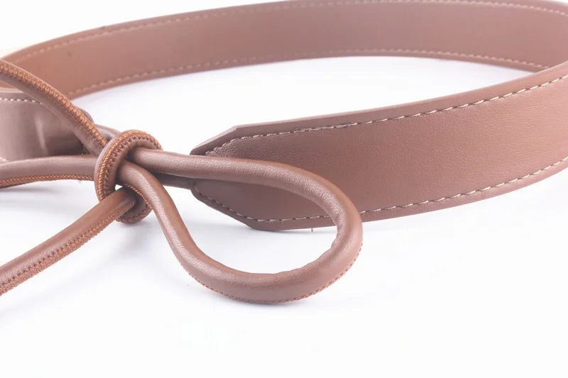 Waist Leather Belt for Women Dress Coat Suit Knot Rope Luxury Designer ladies Corset Hip High Belt Waistband Appreal Accessories