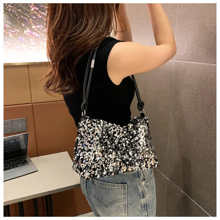 Hand Bag for Wedding Party Banquet Bag Clutch Bag Lady Sequin Luxury Party Evening Bag Fashion Wedding Bridal Dress Underarm Bag