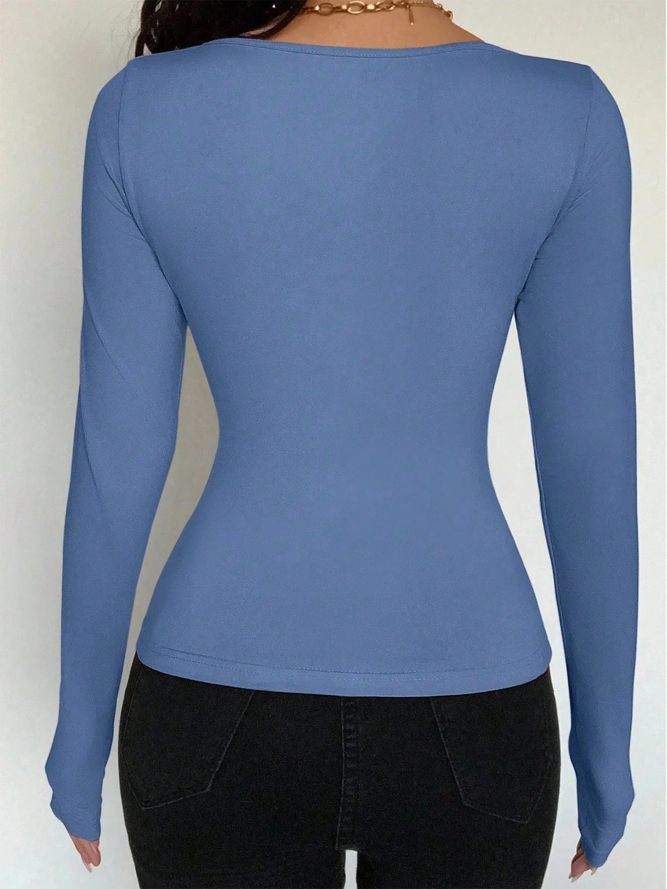 2025 New Women's Long-sleeved T-shirt White Slim Button Pink Cardigan Top Short Fashion Hot Girl Lace-up Tees for Female