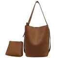 2Pcs/Set Classic Bucket Bag PU Leather Women's Handbag Designer Bag Luxury Grocery Bag Female Shoulder MessengerBag Purse Bolsas