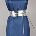 2023 New Designer Women Lace Up Belt New BowKnot Belts for Women Gold Silver Waistband Derss Belt