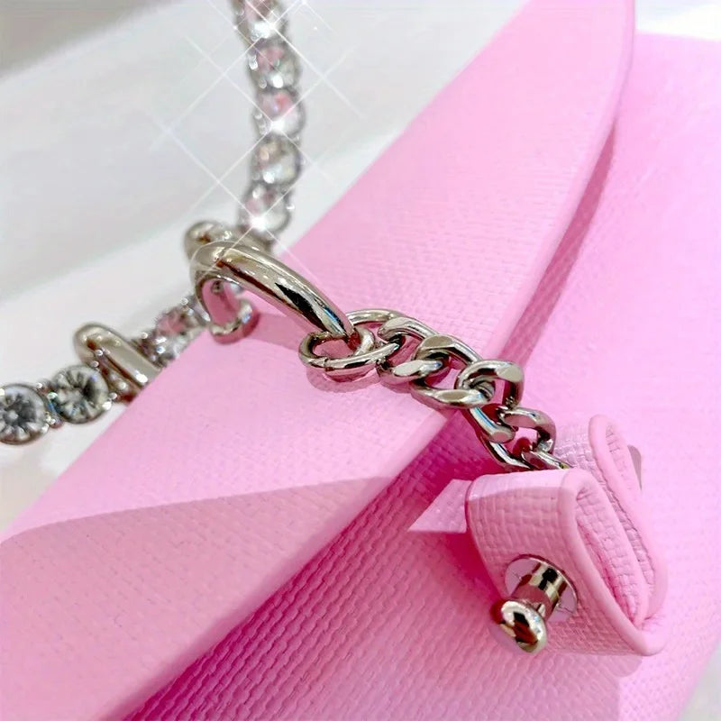 Women's Rectangular Evening Bag-Crystal Embellished Evening Clutch Elegant Party Purse for woman, Luxury Designer Handbags 2025