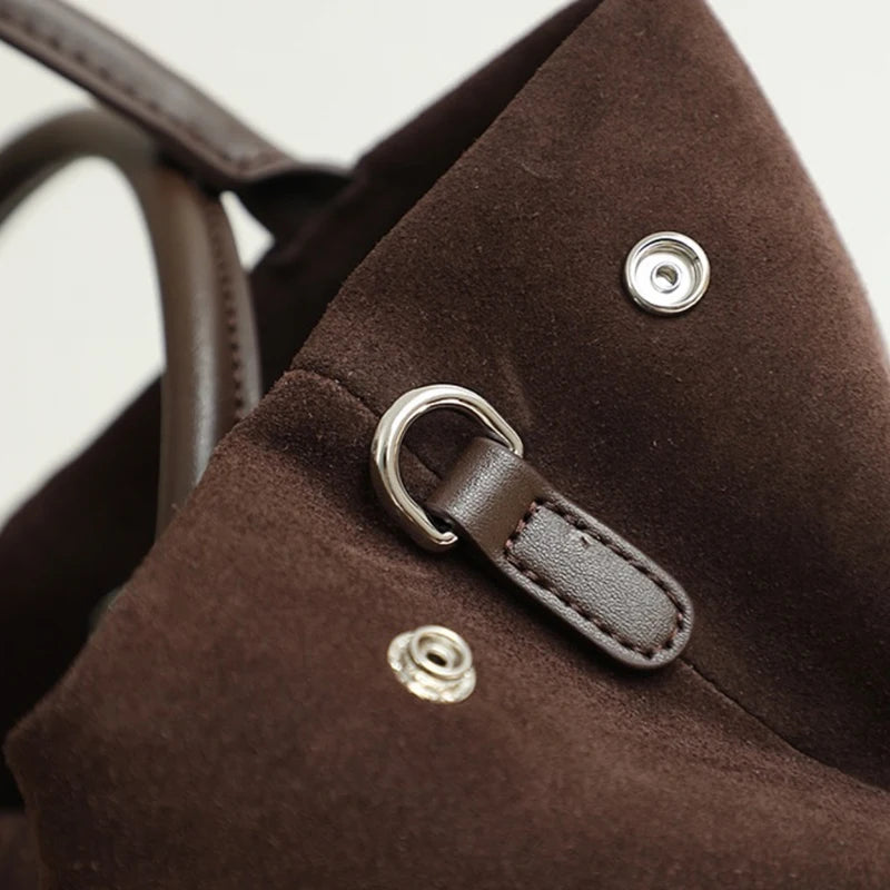 Genuine Leather Le Cambon 35 Tote Bags For Women Luxury Designer Handbag And Purses 2024 New In Cowhide Belt Top Handle Shoulder