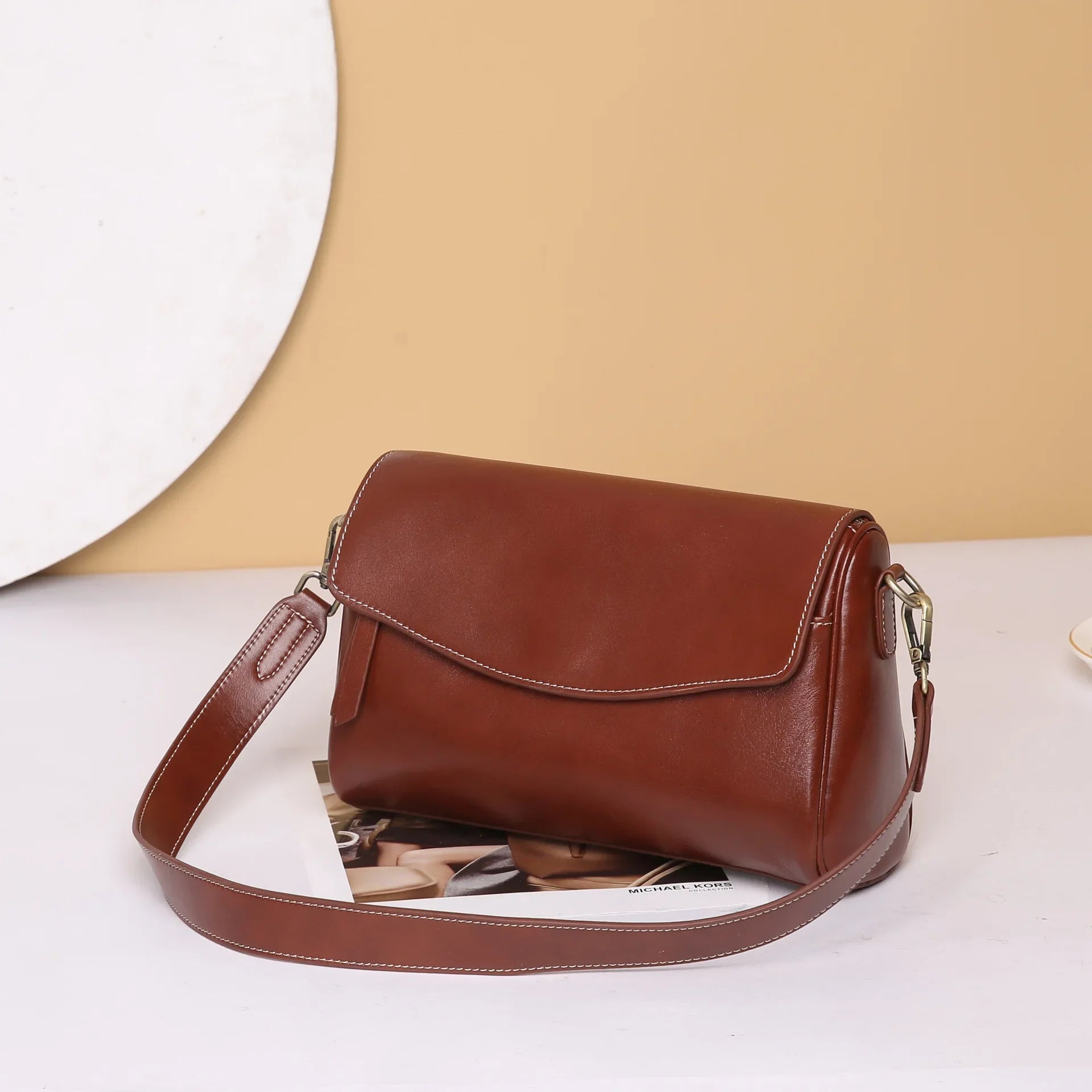 Women's Genuine Leather Shoulder & Crossbody Bag Minimalist Design for Office, Dinner & Weekend Outings Durable Everyday Handbag