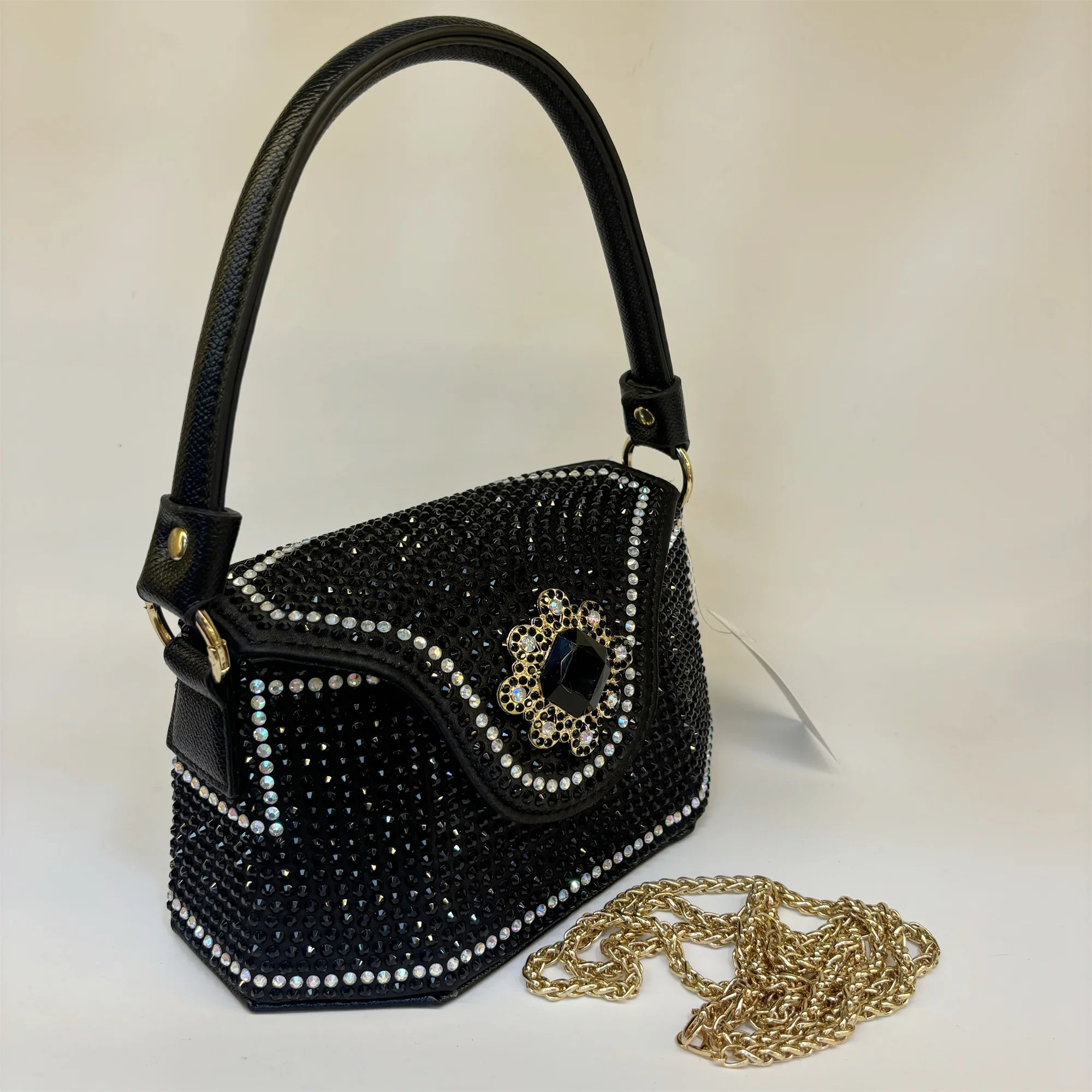 2025 Fashion Luxury Rhinestone Diamonds Shoulder Handbags For Women Thick Chain Crossbody Bag Ladies Handbag F5-823-5