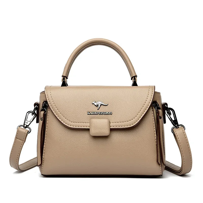 Authentic High Quality Soft Leather Luxury New Designer Fashion Casual Women's Shoulder Bag Handbag Crossbody Bags for Women2024