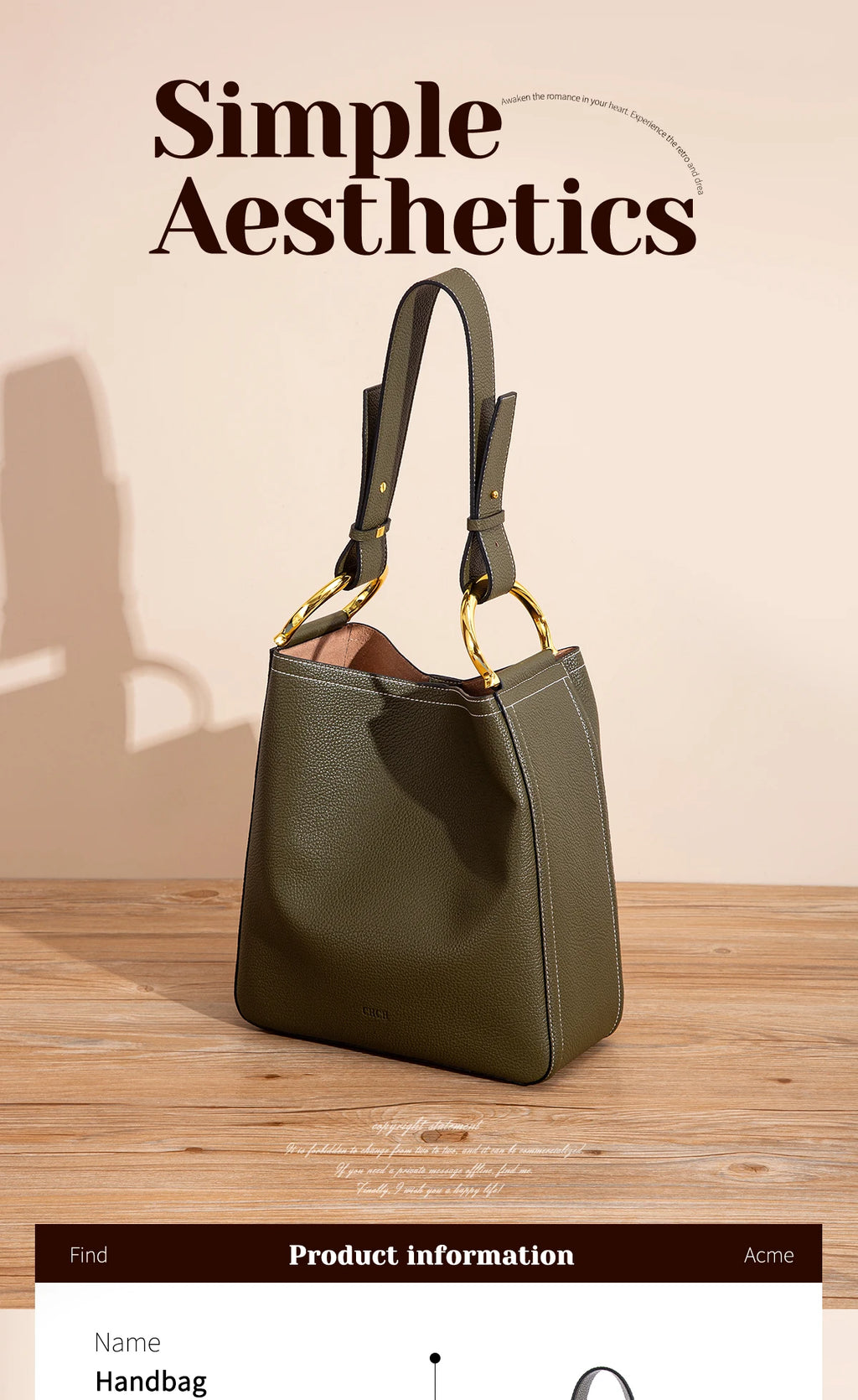 Women's Tote Bag Autumn High Quality Simple Beige Texture Women's Business Commuter Shoulder Bag