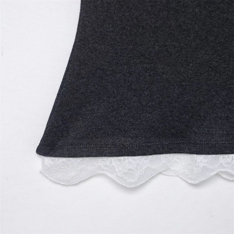 Women's Lace-Trim Cami Top, 3 Colors Available, V-Neck, Thin Straps, Sleeveless Casual Basic Tank