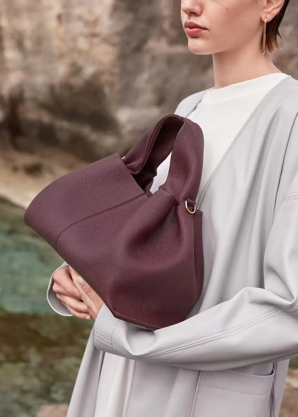 pol cloud bag niche design light luxury french leather handbag one shoulder crossbody fashion women