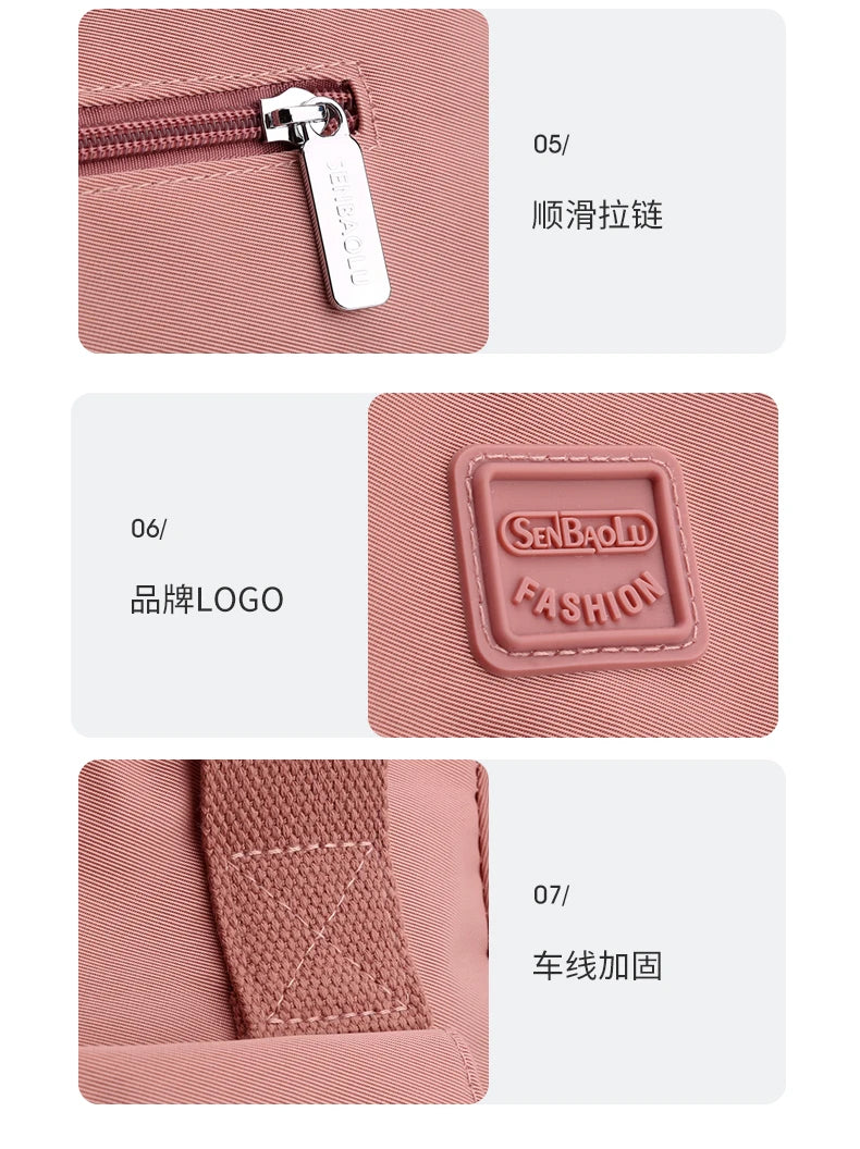 Tote Bag Handbag Shoulder Bag for Women Nylon Waterproof Large Capacity Shopping CrossBody Bag Ladies Messenger Bag