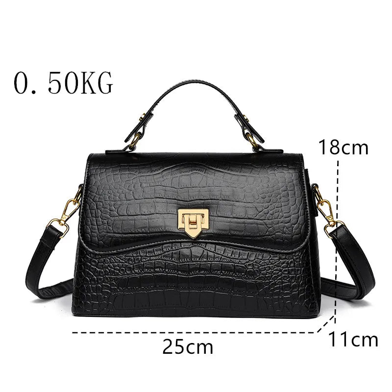 Luxury 100% Genuine Leather Tote Bag Women Brand High Quality Solid color Cow Leather handbag Female Shoulder Crossbody Bags
