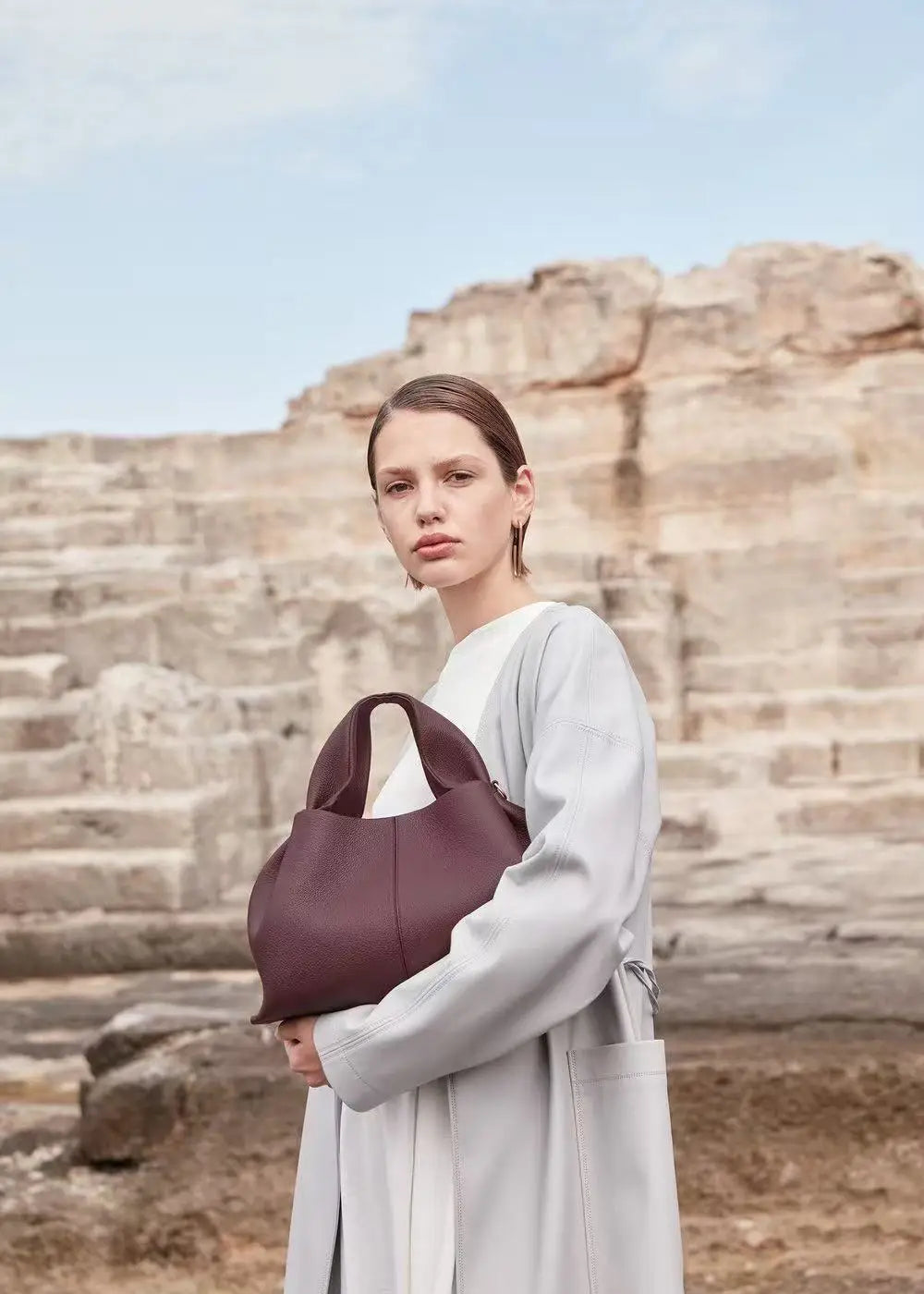 pol cloud bag niche design light luxury french leather handbag one shoulder crossbody fashion women