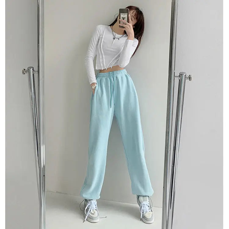 Joggers Women's Sweat Sports Pants 2025 Baggy Trendeez Casual Jogging Fashion Autumn Loose Trousers for Women Spring Sweatpants