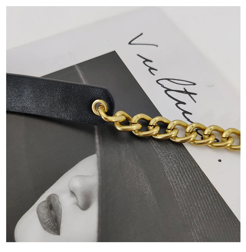 Designer Belts For Women High Quality Luxury Golden Chain Belt Ladies Dress Waistband Flower Adjustable Punk Corset