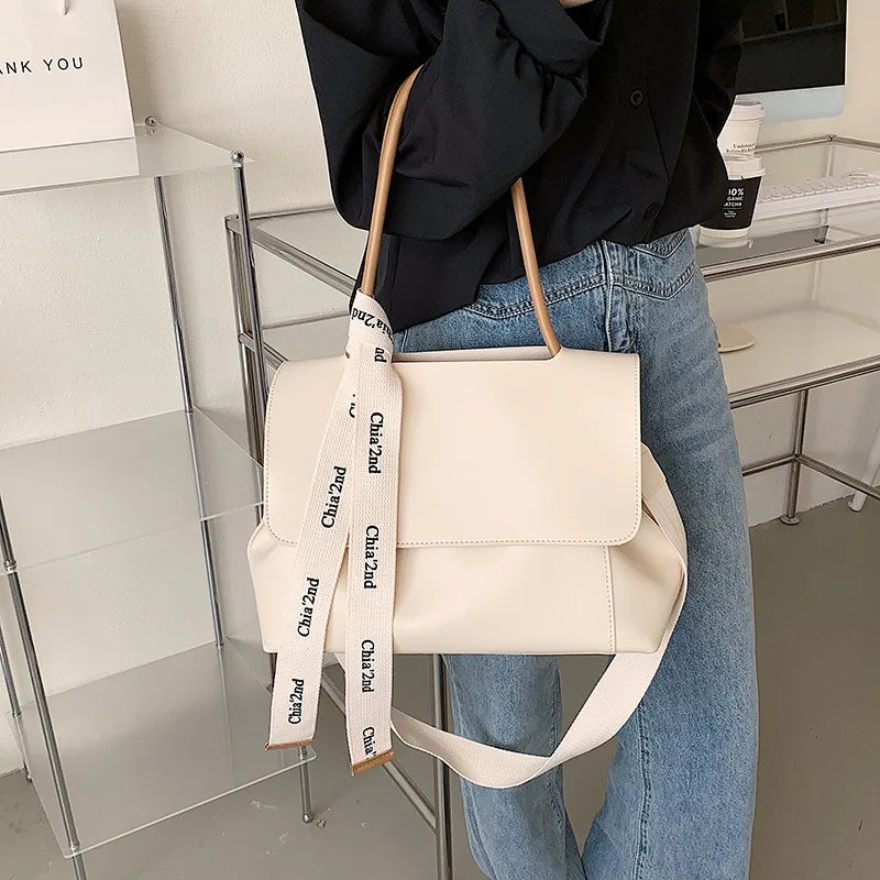 Tote Bag for Women 2024 PU Leather Purse and Handbag Lady Fashion Casual Solid Color Large Capacity Shoulder Bag