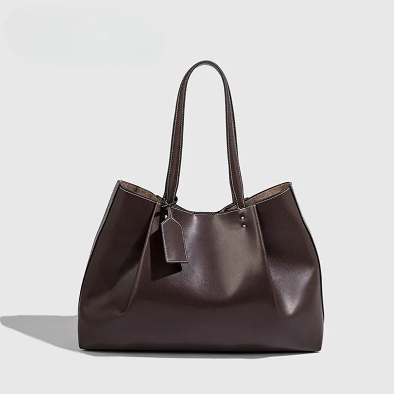 Tote Meal Bag PU Leather Large Capacity Designer Shoulder Bag 2026 New High Quality Crossbody Bags Versatile Practical