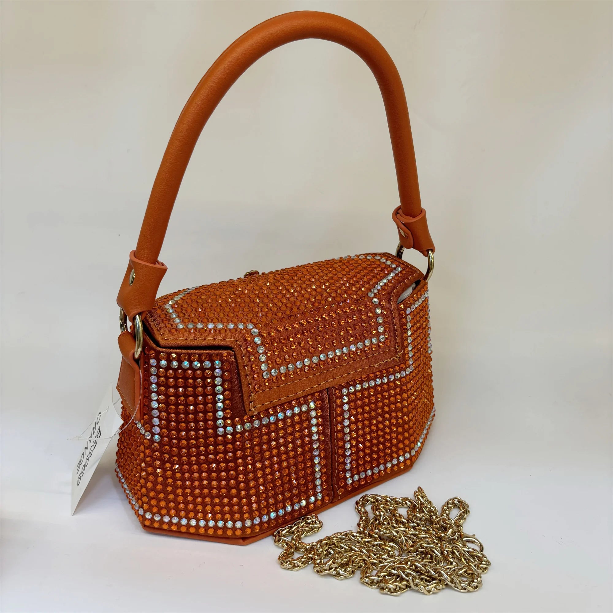 2025 Fashion Luxury Rhinestone Diamonds Shoulder Handbags For Women Thick Chain Crossbody Bag Ladies Handbag F5-823-5