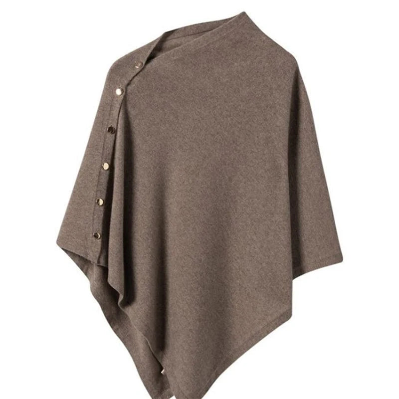 Women's High-End Outerwear Shawl Fashionable Scarf Warm Cloak Knitted Coat Autumn And Winter