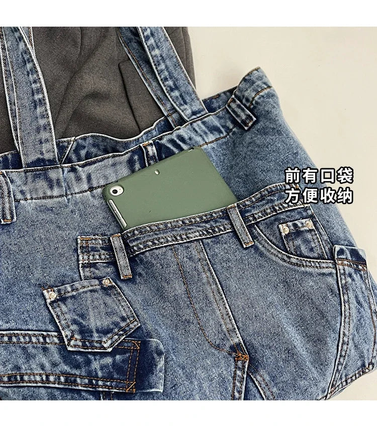 2025 Spring New Hot Sale Denim Tote Bags Solid Large Capacity Personality Retro Durable Commute Style Shoulder Bags for Women