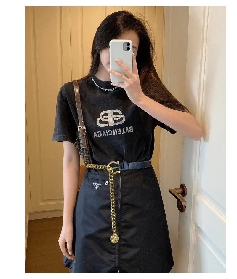 Designer Belts For Women High Quality Luxury Golden Chain Belt Ladies Dress Waistband Flower Adjustable Punk Corset