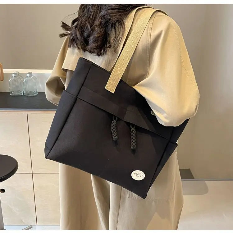 Tote Bags Japanese City Tote Bag Large Fashion College Female Shoulder University Designer Oxford Women Shopping Korean Popular