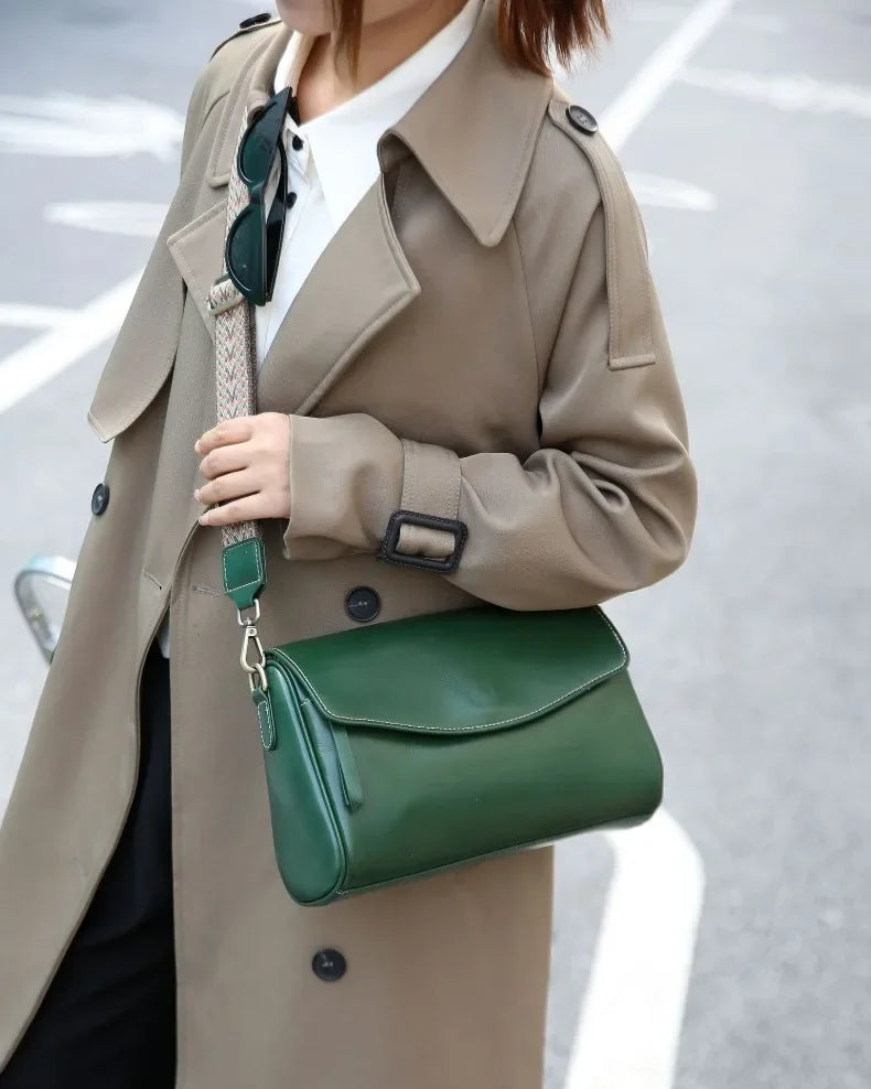 Women's Genuine Leather Shoulder & Crossbody Bag Minimalist Design for Office, Dinner & Weekend Outings Durable Everyday Handbag