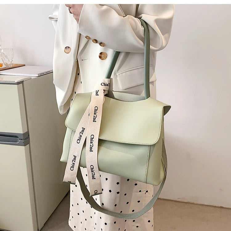 Tote Bag for Women 2024 PU Leather Purse and Handbag Lady Fashion Casual Solid Color Large Capacity Shoulder Bag